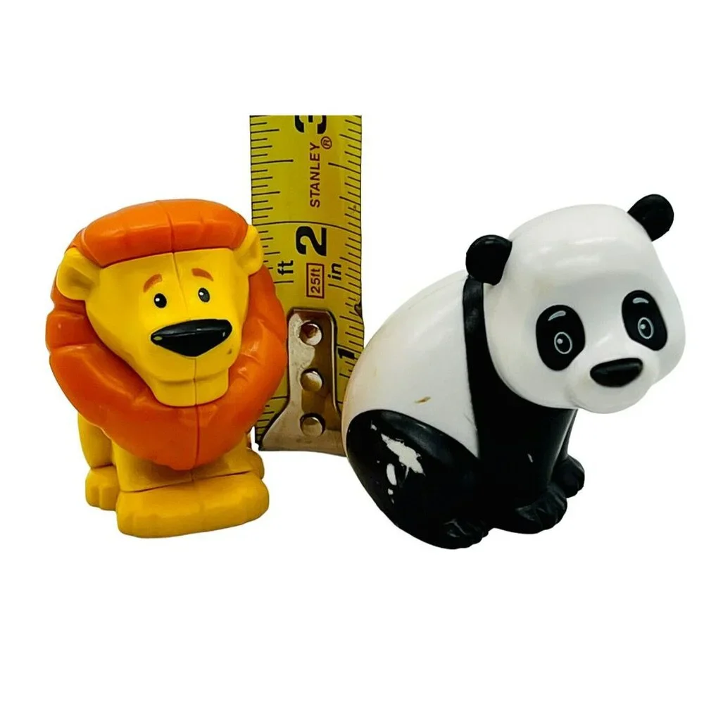 Fisher Price Little People Lion Panda Chimp Share Care Safari Animal Lot‎ of 2